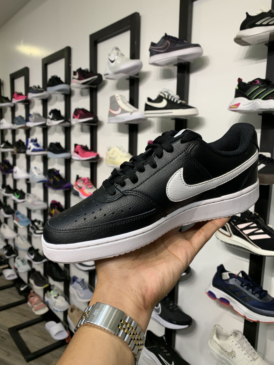 479 - Nike Court Vision Low Blk Wht / Noir W | Item Details - Easy Sole